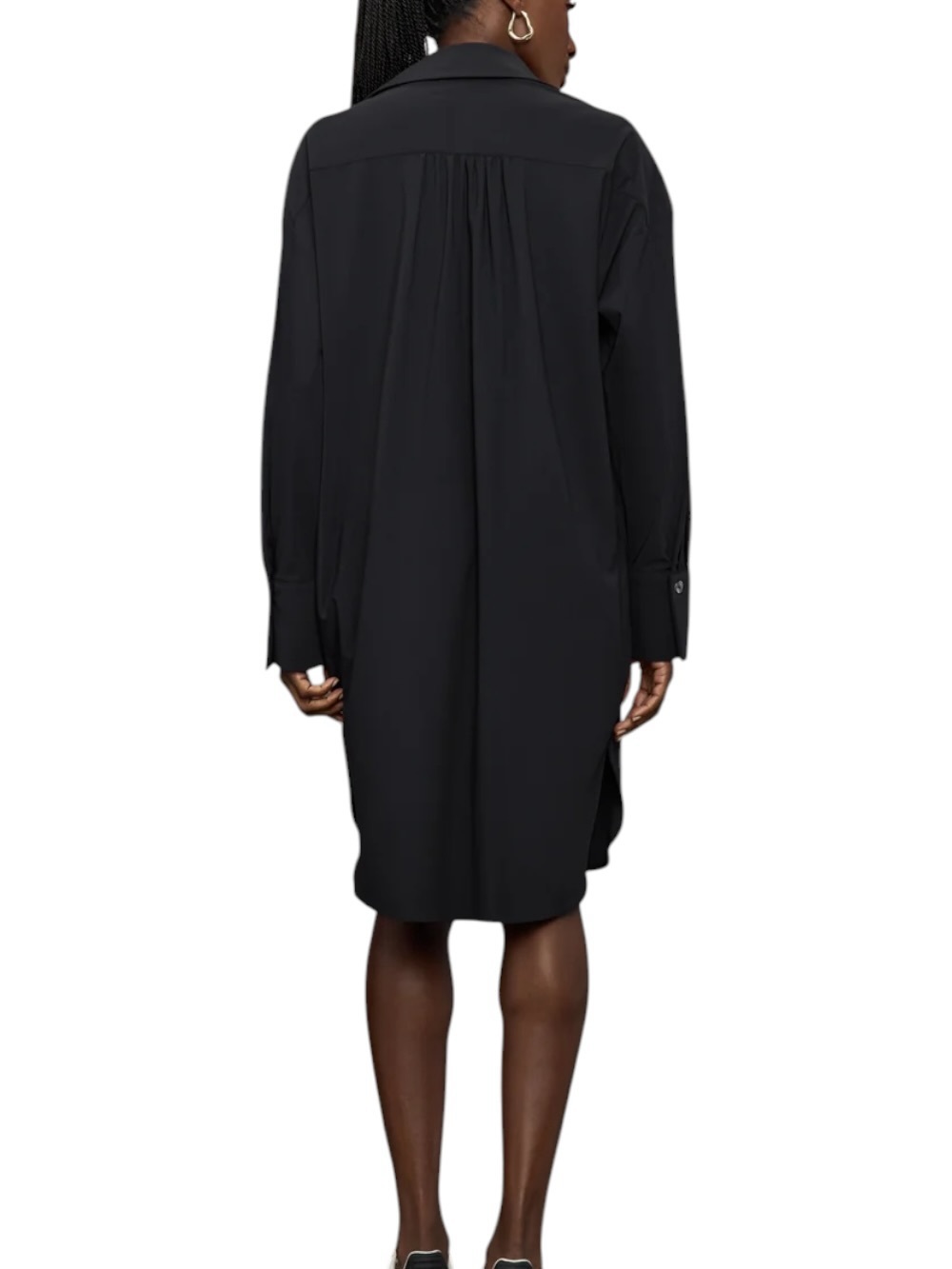 ONA by Yoon Chung Oversized Sag Harbour Shirt Dress Black XS/S X-Small/Small - Picture 2 of 8